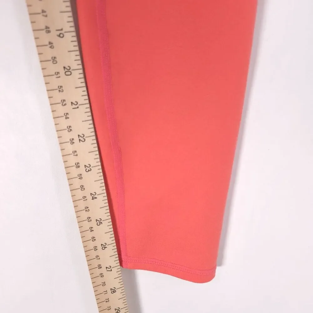 ALO YOGA Women's Leggings MEDIUM Neon Coral Activewear Yoga